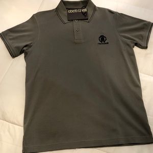NWT ROBERTO CAVALLI 2 BUTTON POLO